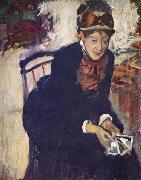 Degas, Portrait of Miss Cassatt Mary Cassatt